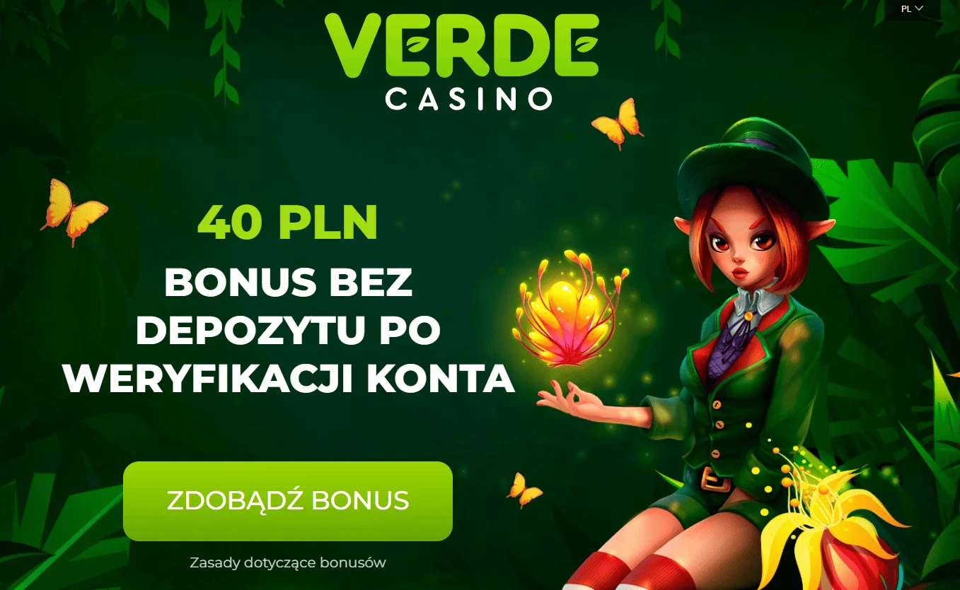 Bonus bez depozytu Verde Casino