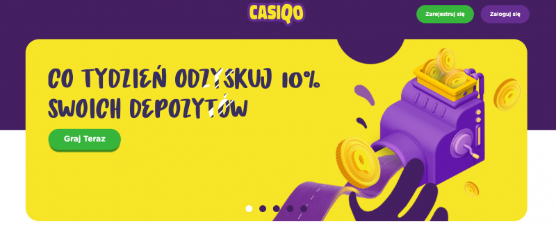 Funkcje kasyna online Casiqo 1