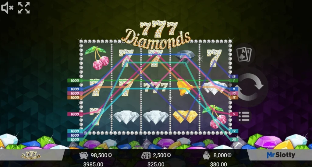 777 Diamonds – klasyczny slot z diamentowym twistem pic2