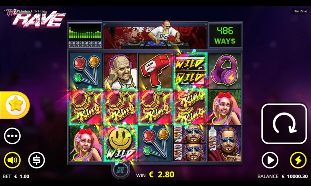 The Rave – slot dla fanów wysokiej zmienności pic2
