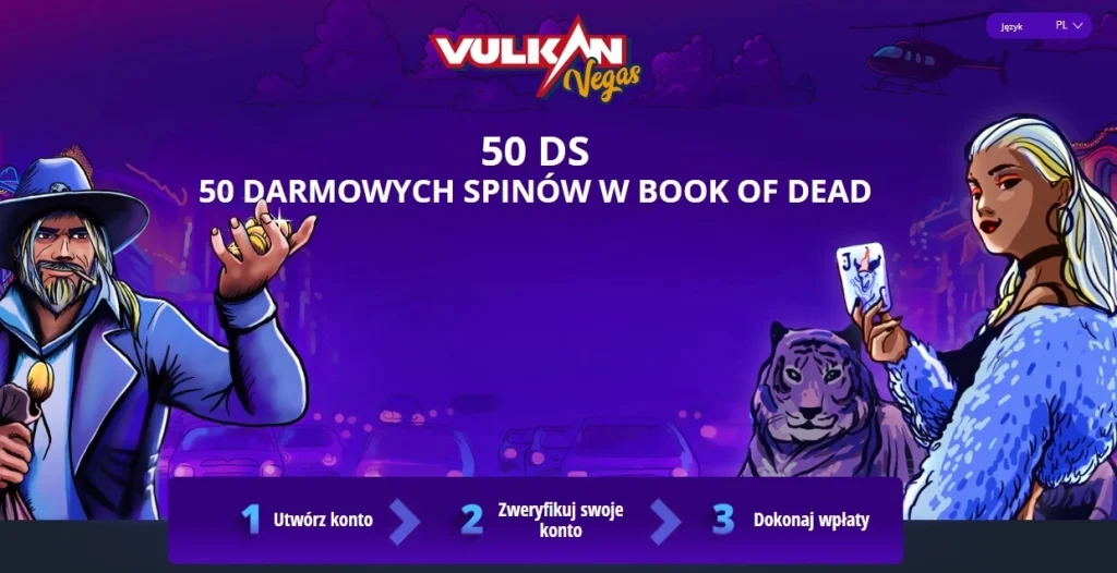 Vulkan Vegas 50 darmowych spinów