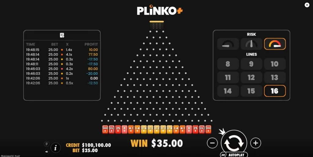 Plinko+ – rozszerzona enhanced version arcade game pic3