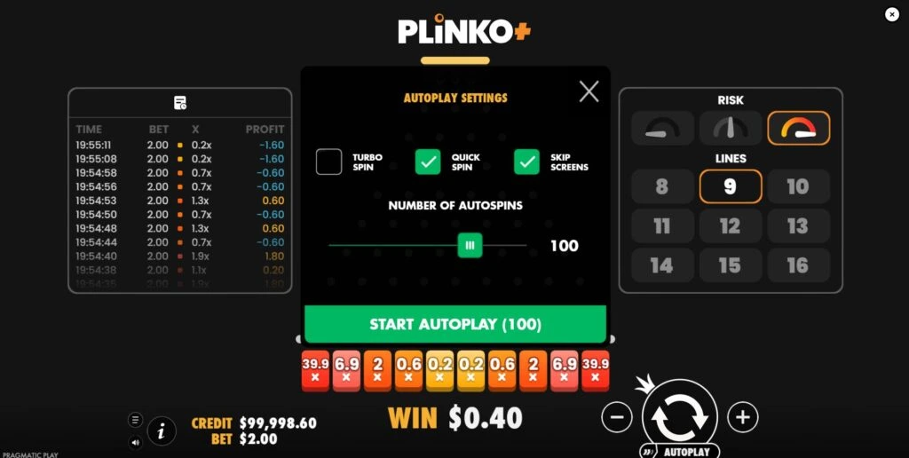 Plinko+ – rozszerzona enhanced version arcade game pic2