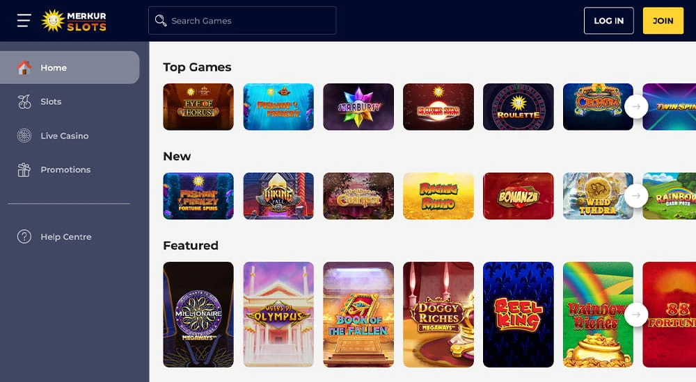 Merkur Gaming provider