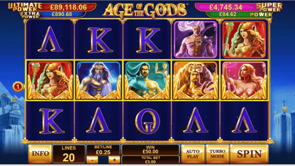 Age of the Gods demo i kasyna z Playtech w Polsce 🆓