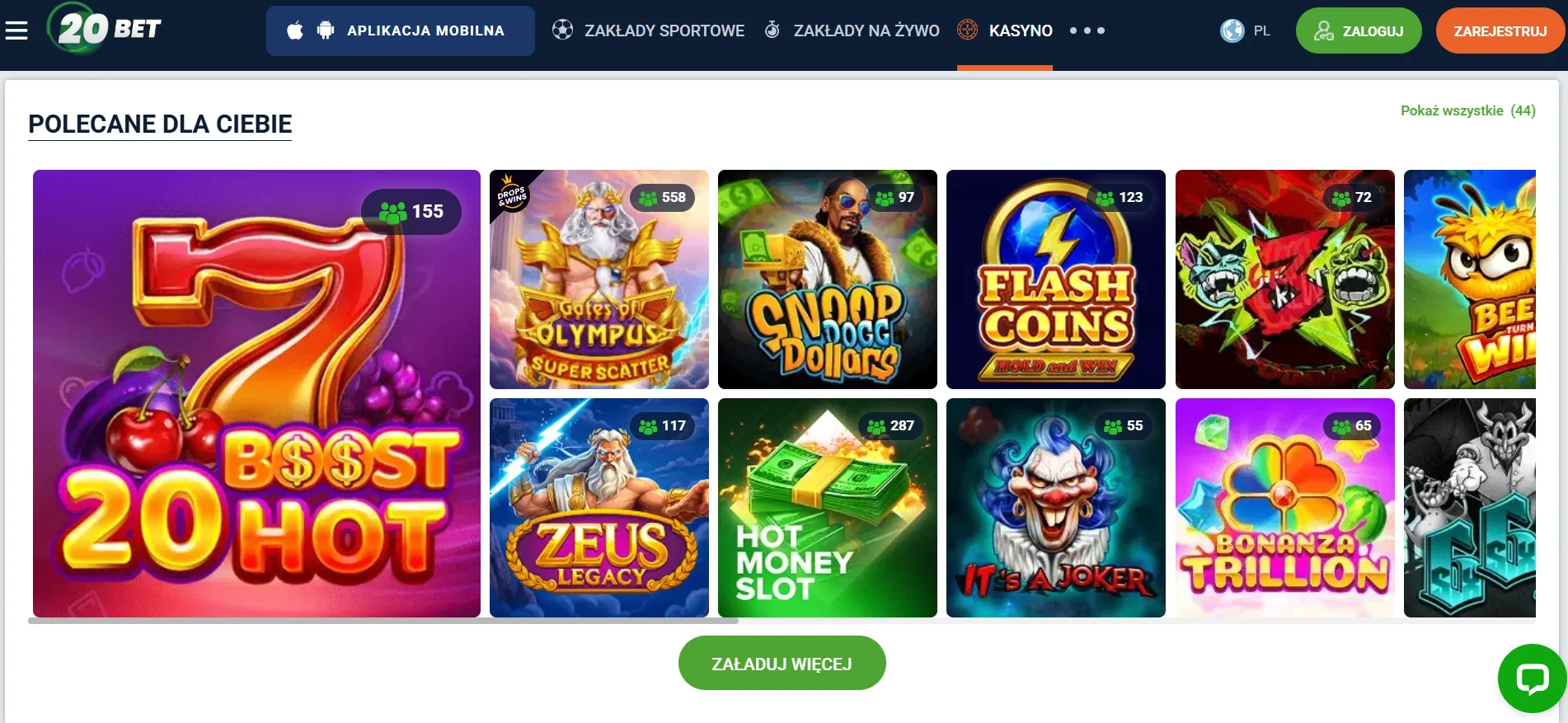 Automaty dominujące w lobby