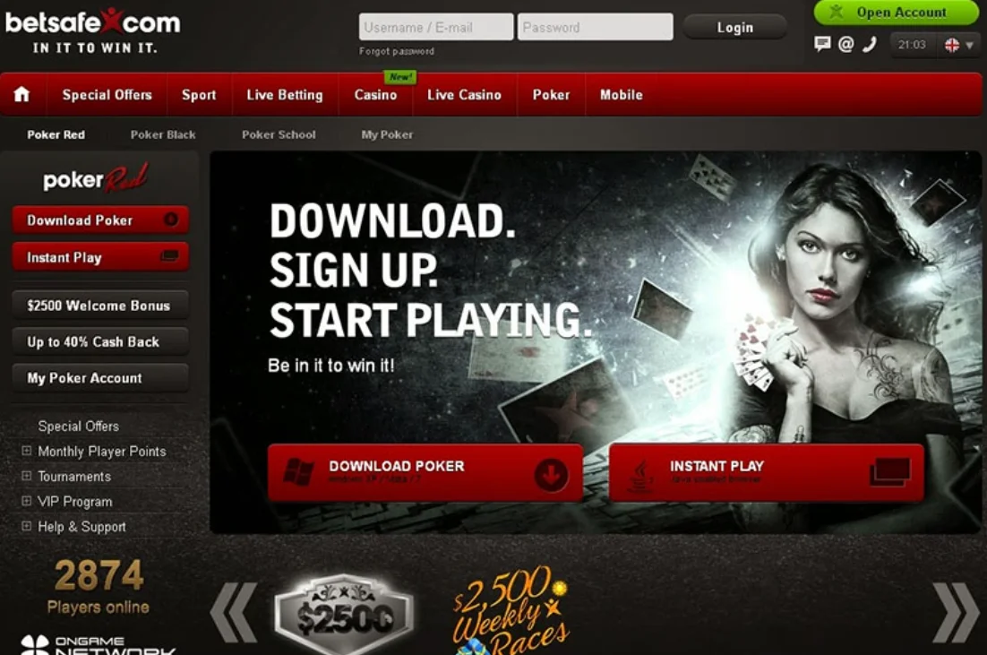 Betsafe to kasyno, bukmacher i pokój pokerowy
