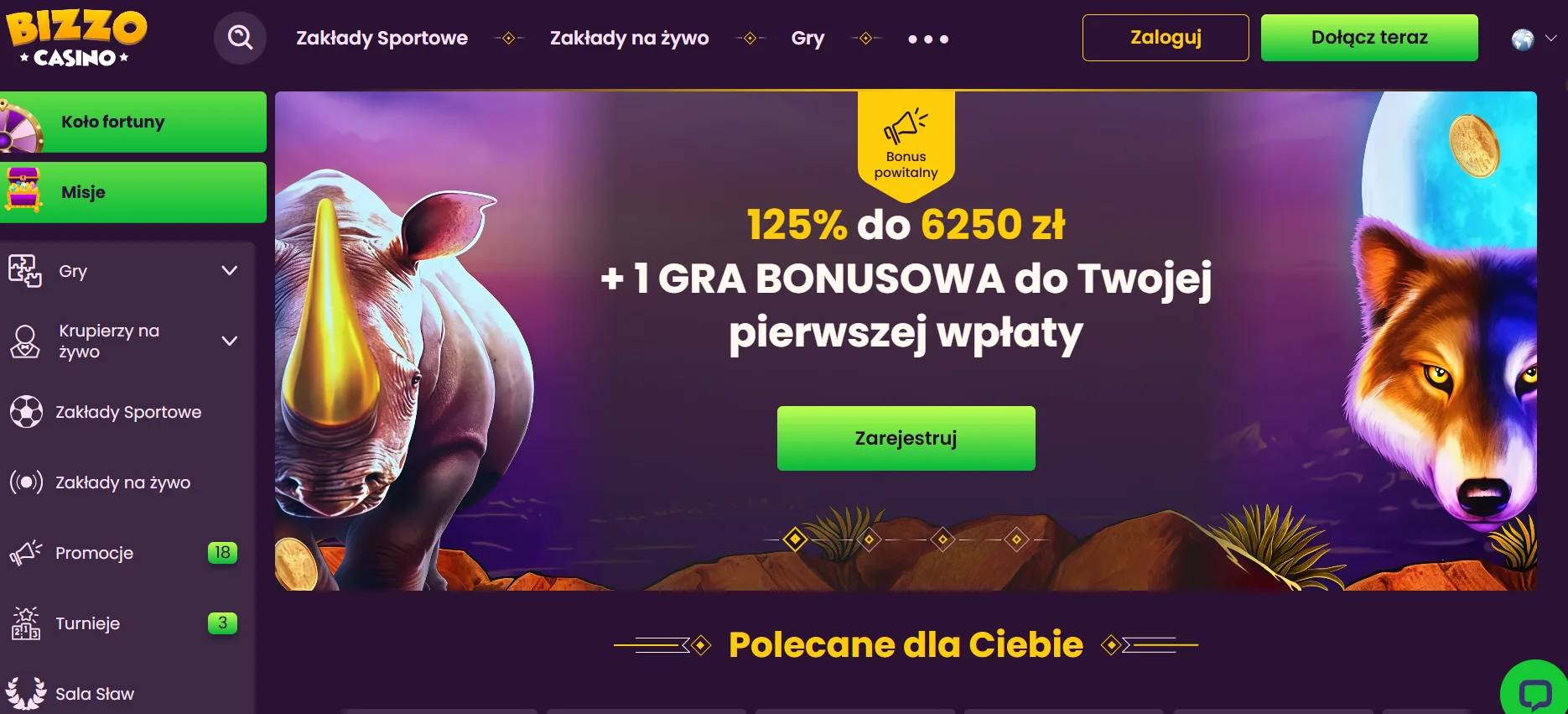 Bizzo Casino w liczbach
