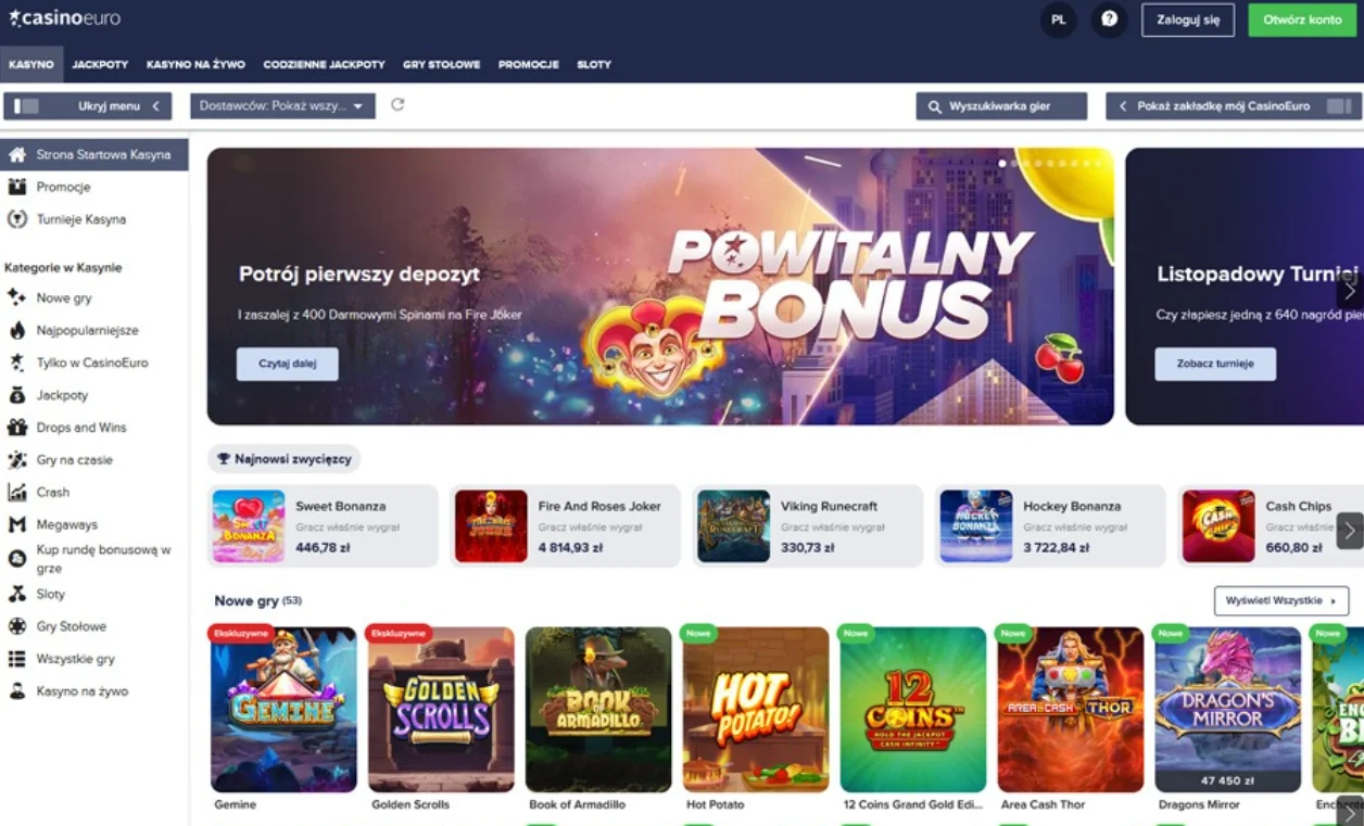 CasinoEuro w liczbach: rok założenia, licencja, zasięg