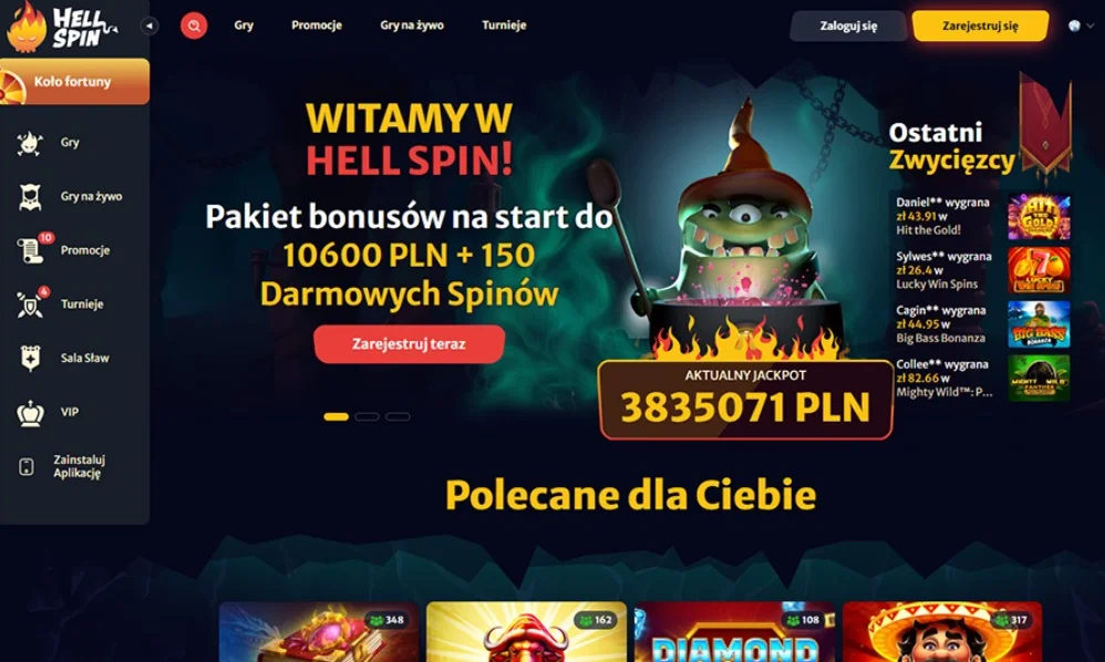 HellSpin: darmowe spiny bez depozytu