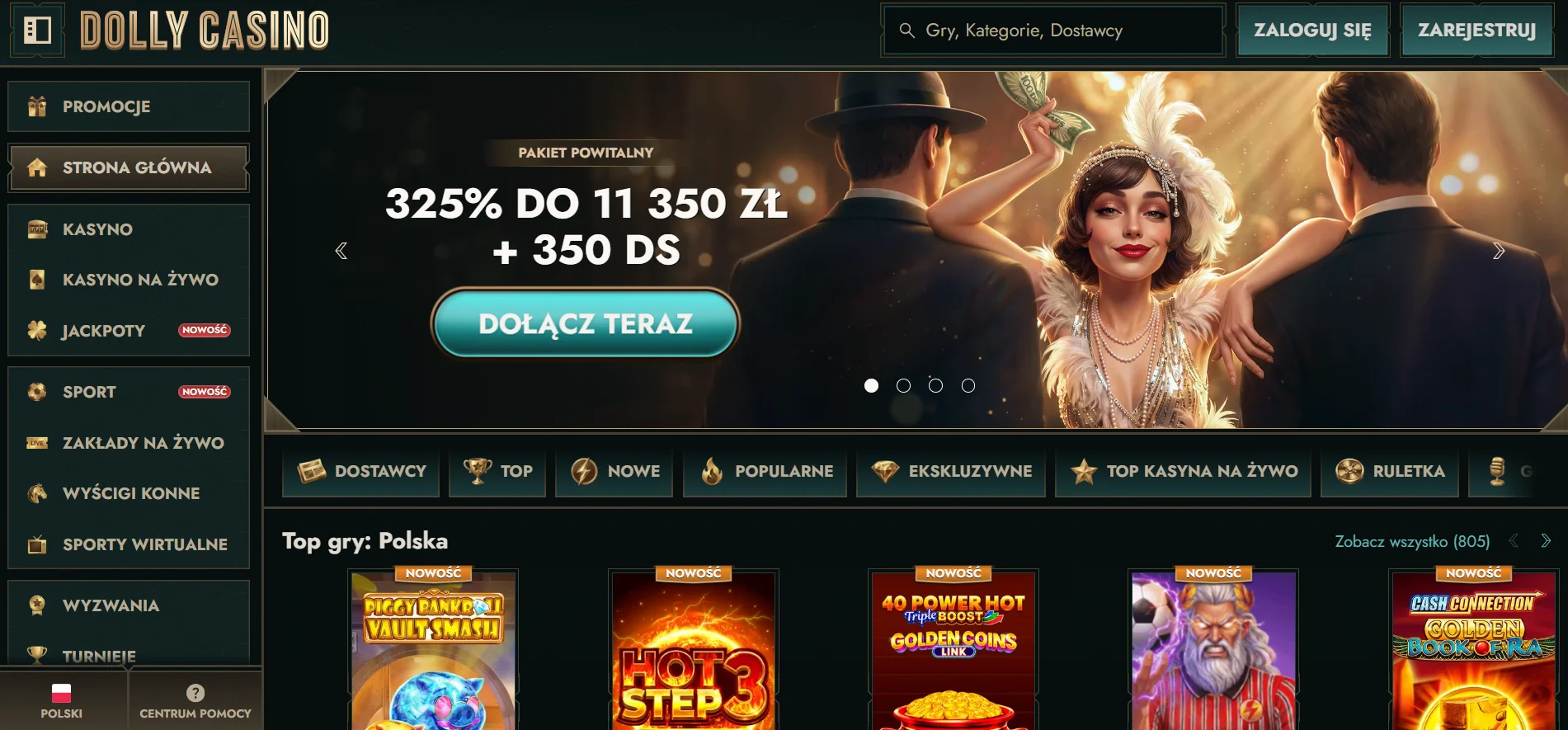Dolly Casino: strona główna