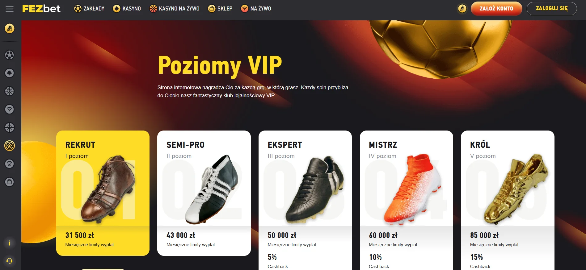 Fezbet: cashback i nagrody dla stałych graczy
