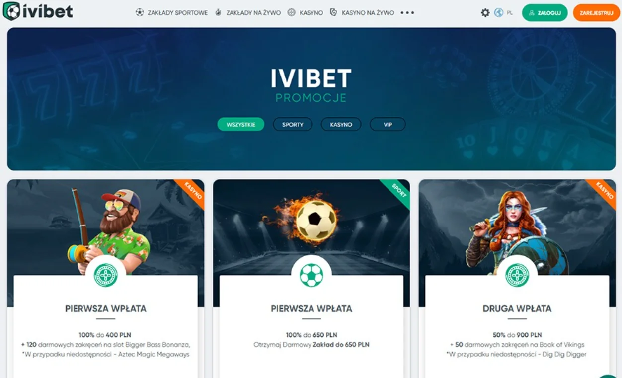 IviBet: bonus powitalny