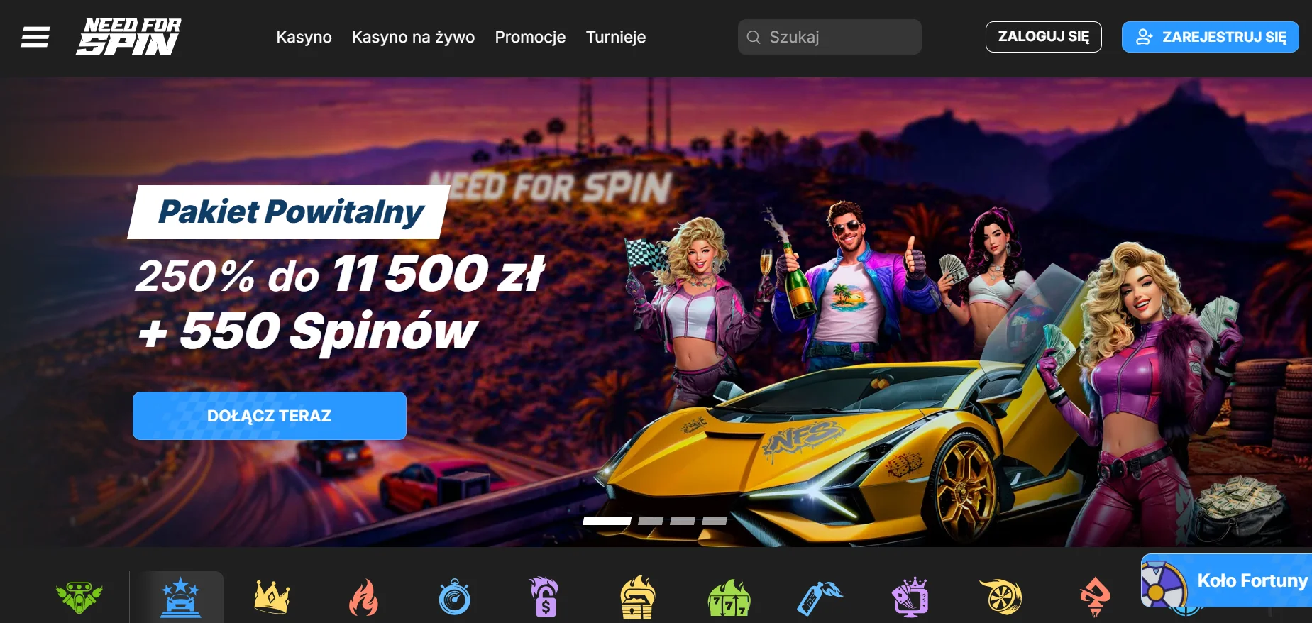 Need for Spin: strona główna