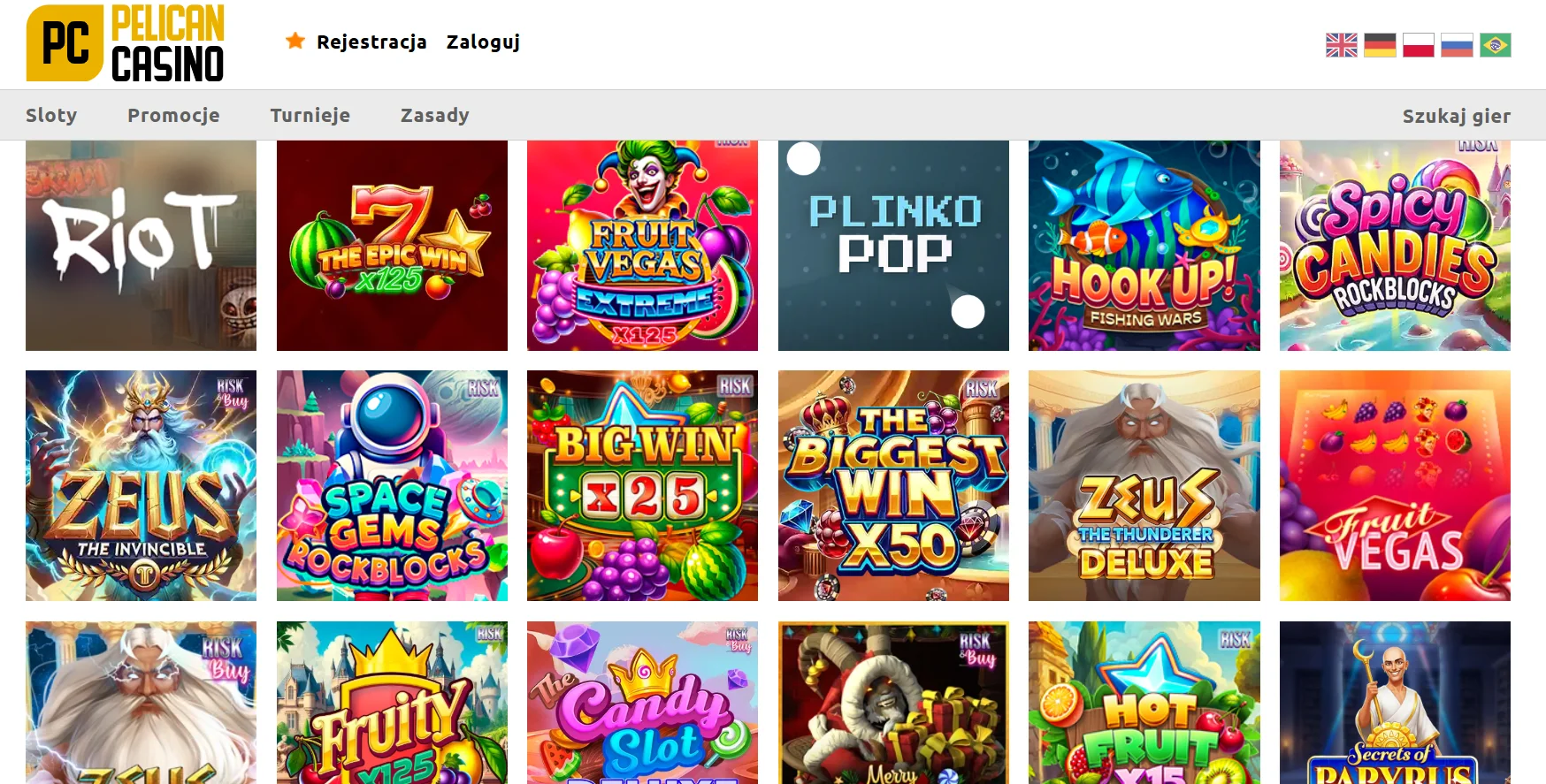 Automaty najczęściej wybierane w lobby