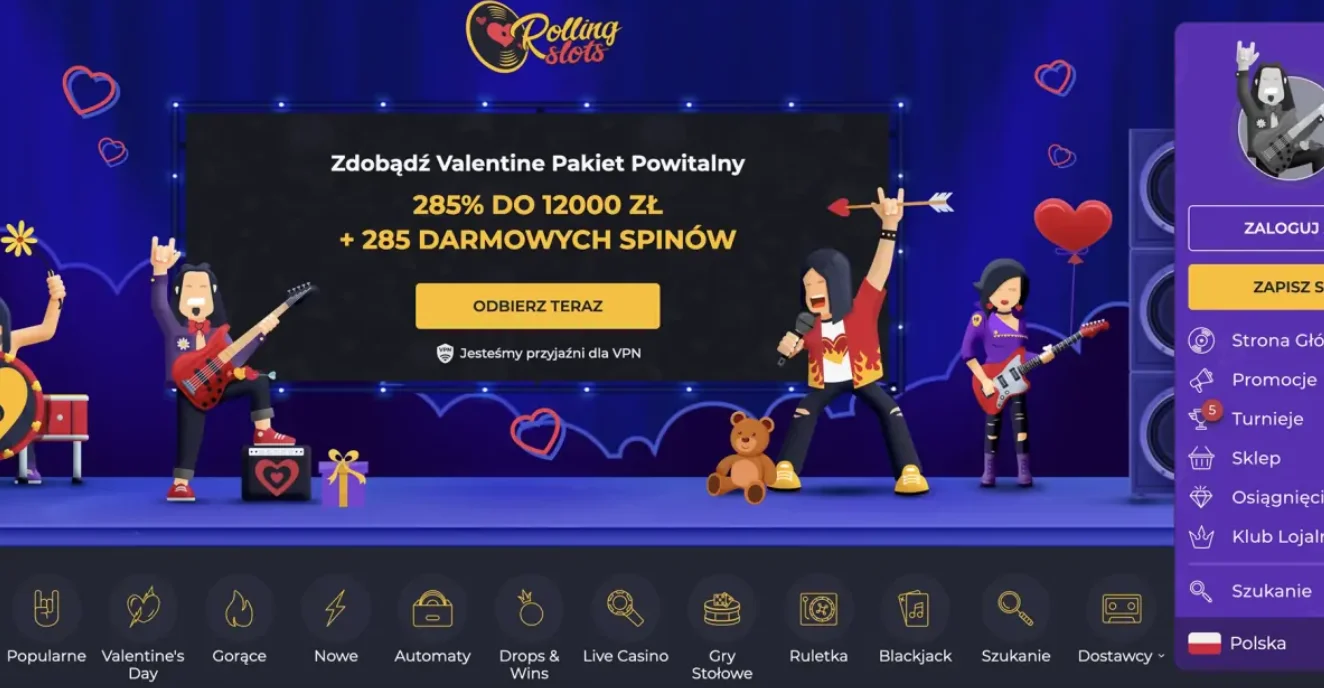 Rolling Slots: strona główna