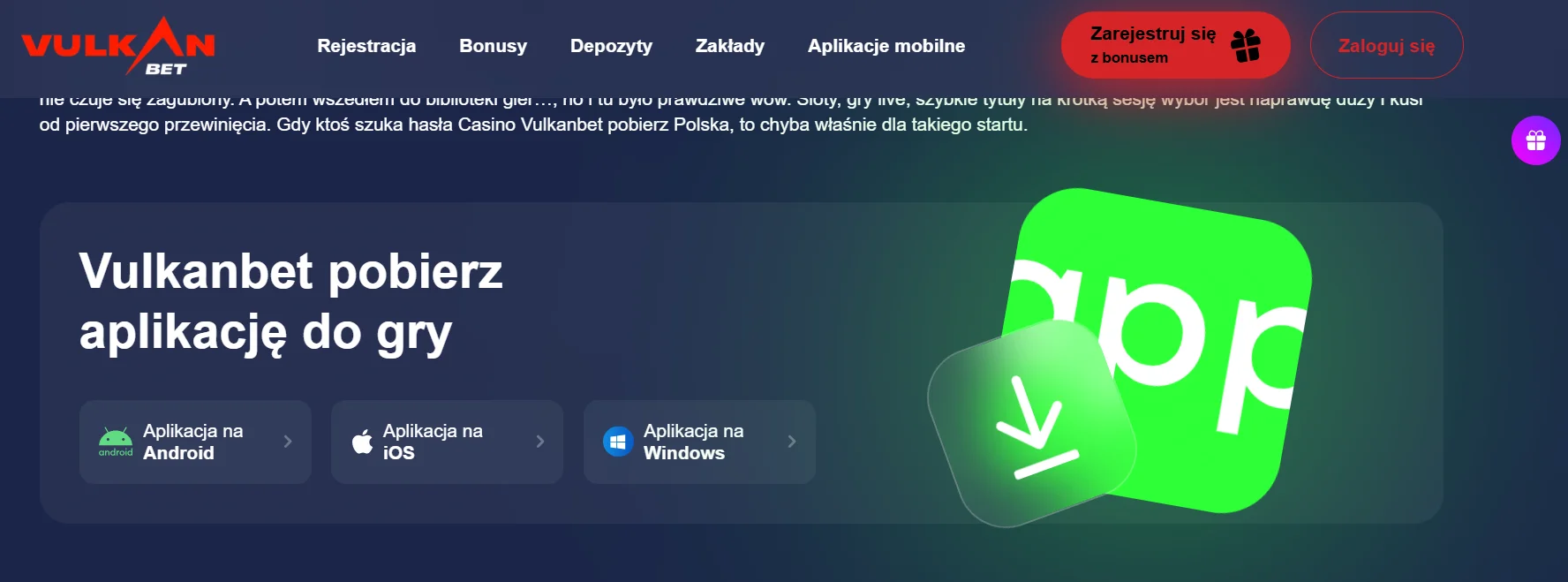 Wersja mobilna kasyna i zakładów