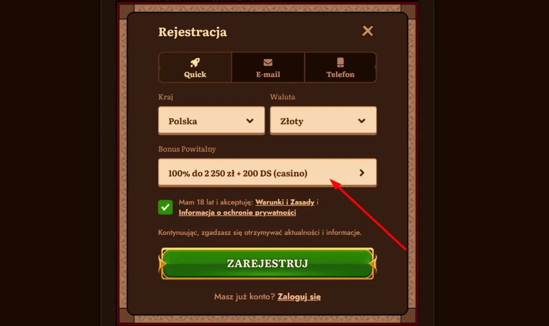 Wild Robin: oferty po pakiecie powitalnym